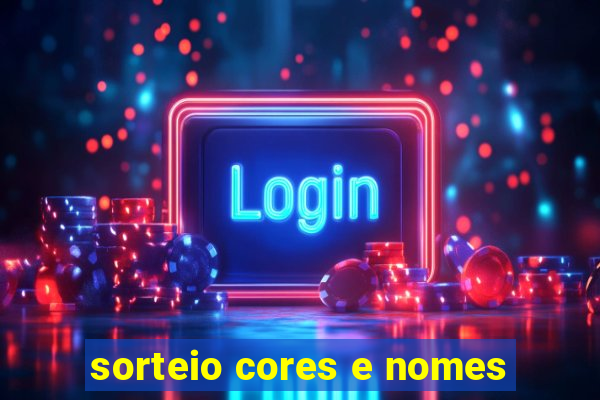 sorteio cores e nomes