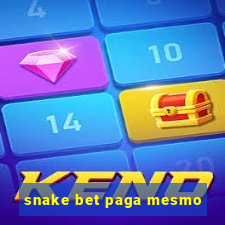 snake bet paga mesmo