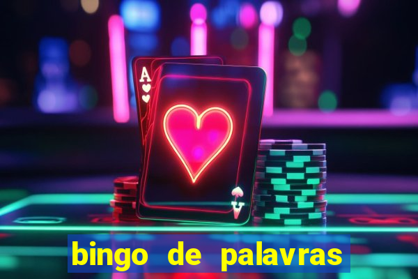 bingo de palavras cha de bebe