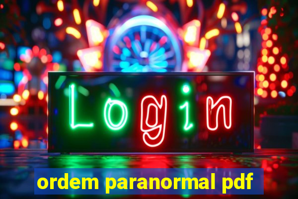 ordem paranormal pdf