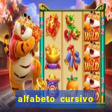 alfabeto cursivo para treinar caligrafia