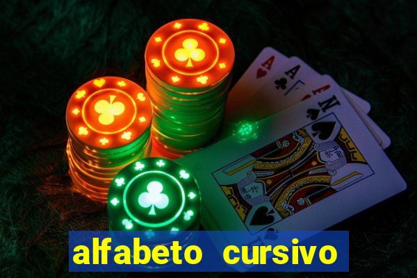 alfabeto cursivo para treinar caligrafia