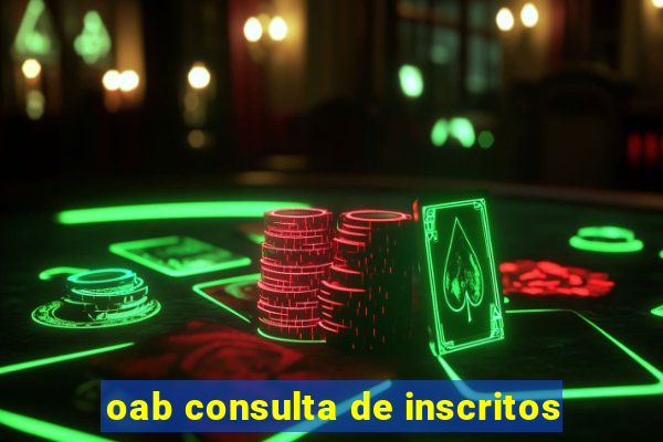 oab consulta de inscritos