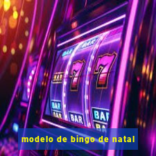 modelo de bingo de natal