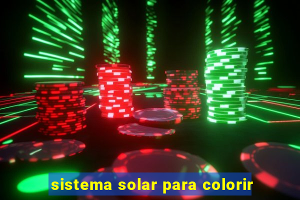 sistema solar para colorir