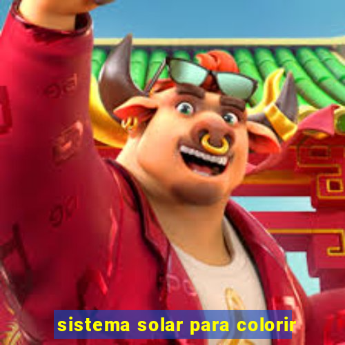 sistema solar para colorir