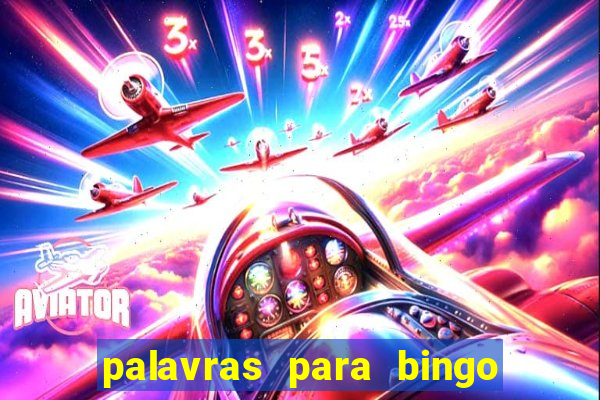 palavras para bingo cha de bebe