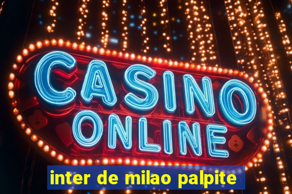 inter de milao palpite