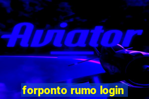 forponto rumo login