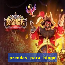 prendas para bingo de natal