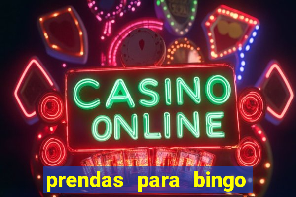 prendas para bingo de natal