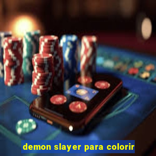 demon slayer para colorir