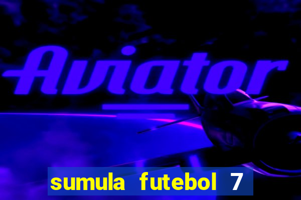 sumula futebol 7 society excel