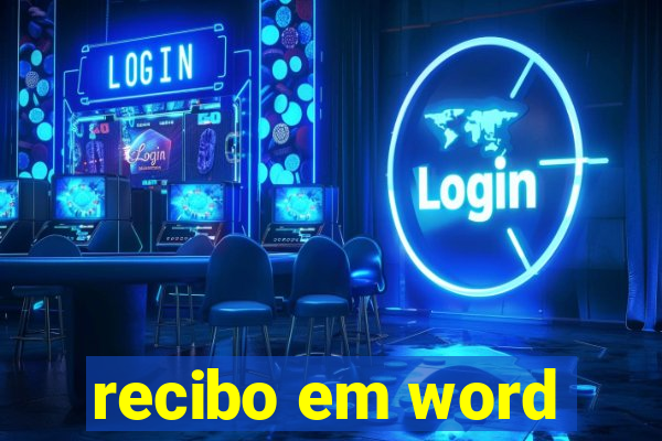 recibo em word