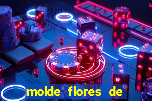 molde flores de papel para imprimir