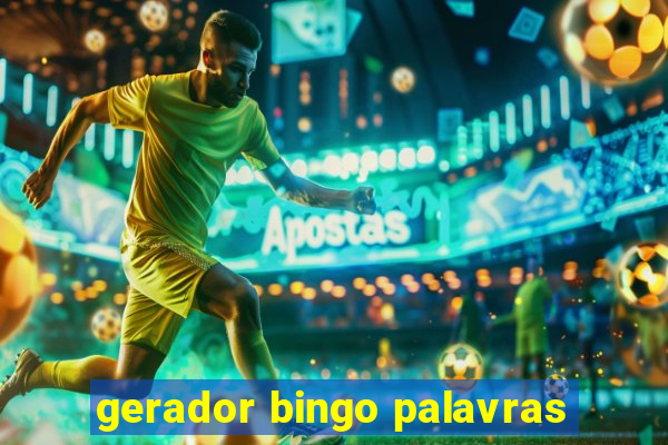 gerador bingo palavras