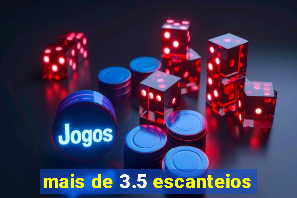 mais de 3.5 escanteios