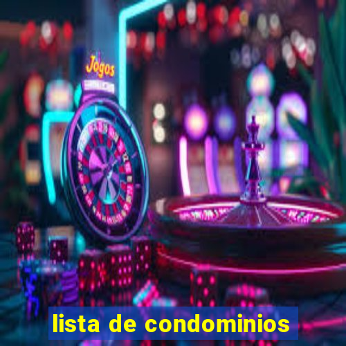 lista de condominios