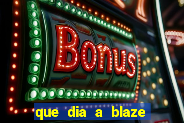 que dia a blaze paga o cashback