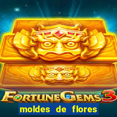 moldes de flores gigantes para imprimir