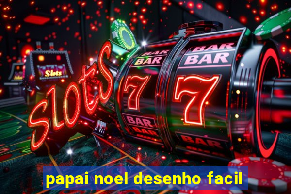 papai noel desenho facil