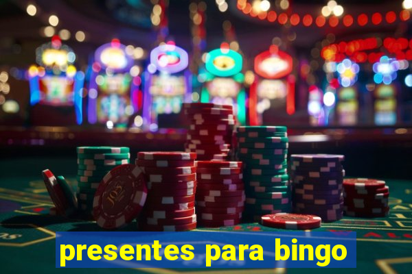 presentes para bingo