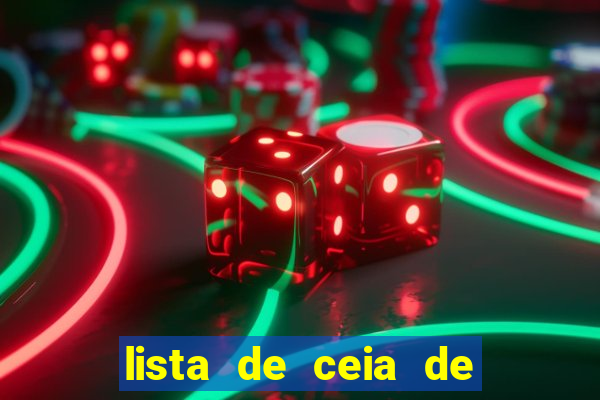 lista de ceia de natal completa