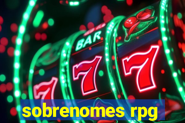 sobrenomes rpg