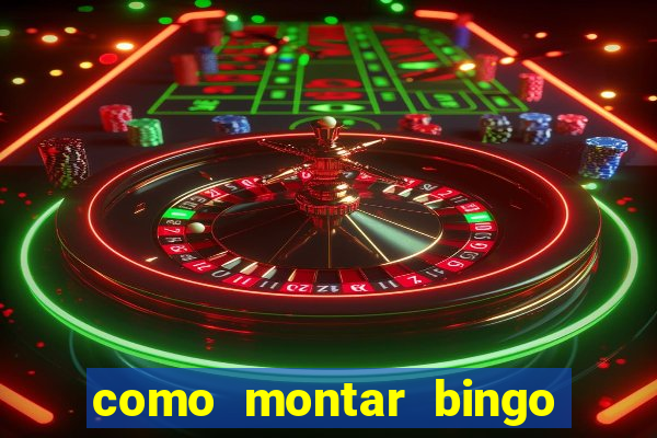 como montar bingo brinquedos toia