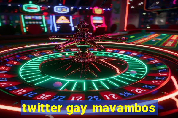 twitter gay mavambos