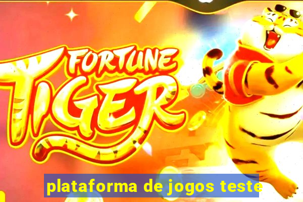 plataforma de jogos teste