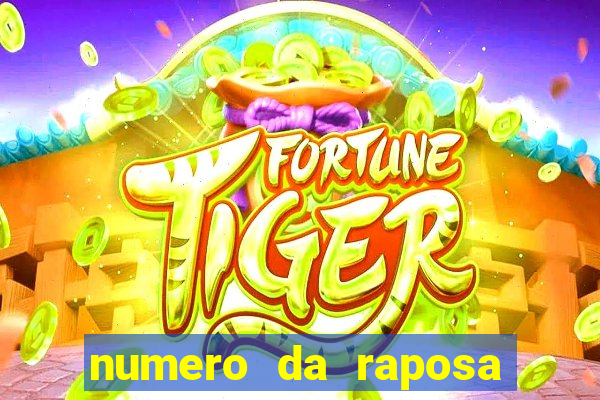 numero da raposa jogo do bicho