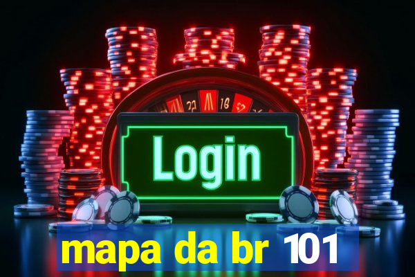 mapa da br 101