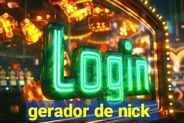 gerador de nick