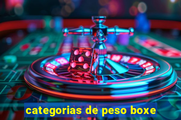 categorias de peso boxe