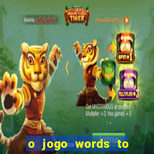 o jogo words to win paga mesmo