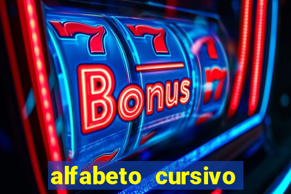 alfabeto cursivo pontilhado para imprimir pdf