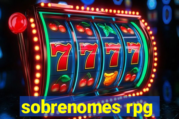 sobrenomes rpg